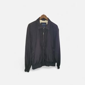 Faconnable Men's Dark Jacket Black Size Large